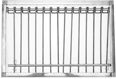 Yardenfun Puerta Metálica para Jaula de Palomas de 39 Cm Acero Inoxidable Resistente Entrada para Jaula de Pájaros para Carreras y Actividades Suministro de Palomas
