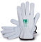 10 paia di guanti di protezione del lavoro TB Plus 160IBSZ | Guanto di sicurezza per lavori con rischi meccanici e termici. Realizzato in pelle fiore bovino, colore grigio. Taglia 8