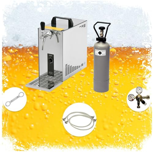 Komplett uppsättning, Öltapp - PYGMY 25 LE en linje torr kyla, 30 liter/h -Bierkoffer, waterchiller, Green Line, KEG:5 liters adapter