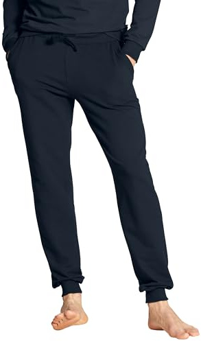 CALIDA Circular Lounge Jogginghose Herren, aus kuscheliger 100% Bio-Baumwolle Dark Sapphire 56