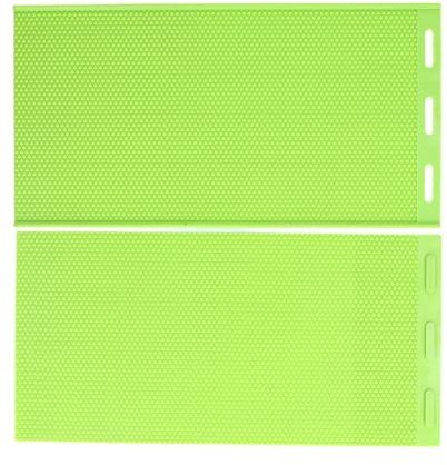 Tonsa Molde de Cera de Abeja de Silicona, 2 Piezas de 5,4 Mm Molde de Hoja de Cera de Abeja Flexible Hojas de Panal Plegables Reutilizables Molde para Hacer Hojas Suministros de Apicultura