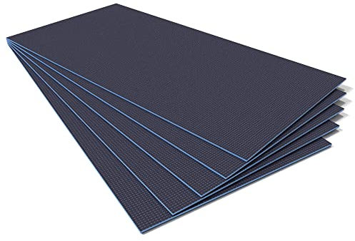 Tile Backer Boards 6mm / 3.6m2-1200 x 600mm, Waterproof Insulation for Underfloor Heating (5 Boards)