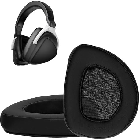 kwmobile 2X Ohr Polster für ASUS ROG Delta S Ohrpolster - Ersatz Ohrpolster - Kopfhörer Ersatzteile - Kopfhörer Ersatzpolster für Over Ear Headphones