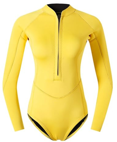 F Fityle Combinaison Courte pour Femmes, Maillot de Bain en néoprène de 2mm, Combinaison de plongée Douce pour Le Surf et la plongée, XL