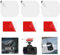 FunWorth Dash Cam Sticky Pad Kit, 6pcs Electrostatic Film & VHB Adhesive Pads - Static Cling Windshield Mount for Car Dashcams, Bubble-Free, Residue-Free Protection (Rectangle-6Pcs)