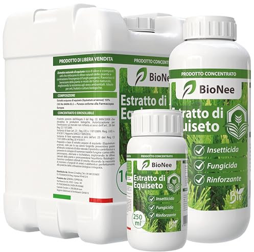 Estratto di Equiseto 1L | Prodotto Naturale Concentrato Idrosolubile | Azione Fungicida Preventiva | Per Orto, Frutteto e Colture Biologiche