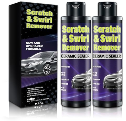 2 * 250ml Pulimento para Coches,Pulimento de Arañazos para Coches,Coche que Cuidado pulimentos,Elimina arañazos leves y Restaura una superficie suave,Fácil Aplicación