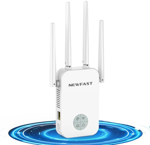Ripetitore WiFi Potente 1200Mbps Amplificatore WiFi con 4 Antenne, RE523W2 NF