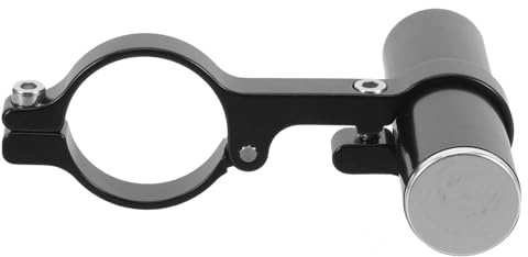 DIYEAH Soporte Extensor de Manillar de Bicicleta Profesional de Aluminio, Barra de Extensión Metálica Negra, Portabicicletas Extensible para Luces y Velocímetro, Accesorio Ciclismo