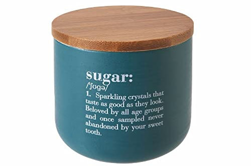 Villa d'Este Home Tivoli Victionary Shades - Tarro de azúcar con tapa de bambú (500 ml)