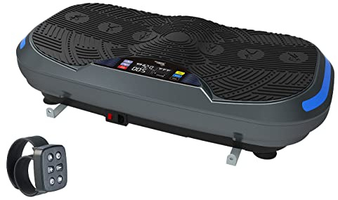 Newgen Medicals Rüttelplatte: 4D-Vibrationsplatte mit 3 Programmen & 2 Expandern; 300 W; bis 120 kg (Vibroplatte, 3D Fitnessgeräte Vibrationsplatte, Füße)