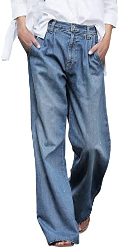 Pantaloni cargo casual con tasche da donna con abbottonatura e gamba larga, pantaloncini di jeans da uomo estivi, pantaloni palazzo donna, pantaloni larghi donna, pantaloni palazzo lunghi, pantaloni
