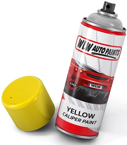 Xtremeauto Brake Caliper Spray Paint - High Temperature Brake Caliper Paint, 400ML Gloss Brake Callipers Aerosol Break Calipers Paint (Bright Yellow)