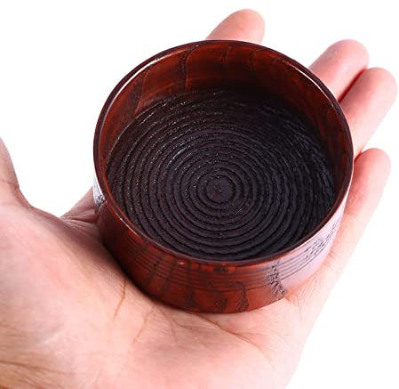 Tyenaza Ciotola da Barba in Legno, Strumento di Pulizia Naturale per Uomo, Ciotola con Schiuma Detergente per Rasoio da Uomo Vintage