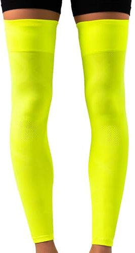 SLIMCELL PRO Genouillère de Compression Jambe Sport – Manchon Maintien Genoux Running Homme Femme, Jambière Longue Anti UV pour Course à Pied, Cyclisme, Fitness, Chaussettes Sport de Contention