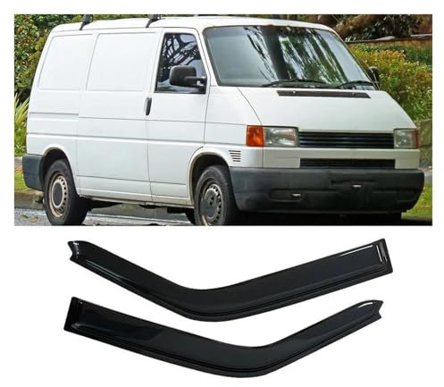 SKINII Windabweiser Für VW T4 T5 Für Transporter Für Caravelle Für Multivan 1991-2015 Auto Schwarz Getönte Seite Fenster Visier Guard Vent Ventvisor Auto Windabweiser(91-03)