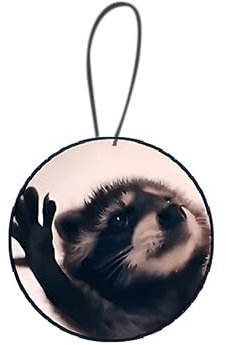 2x Waschbär Pedro Duftbaum Auto lustig,Lufterfrischer, Meme Duftbaum, lufterfrischer auto 2er Set im Pedro Design lustiger duftanhänger