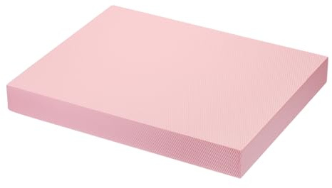 PATIKIL Balance Pad 15.7x13x2 Inch, Non-Slip TPE Foam Pad Cushion Exercise Yoga Mat Knee Pad for Fitness Stability Core Training Stretching, Pink