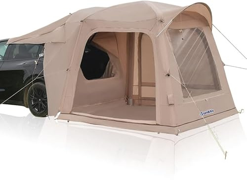 Unikka Tienda de campaña inflable de aire para portón trasero, toldo de coche, toldos de camping, postes de aire de montaje rápido, tienda de campaña de túnel de columna de agua impermeable, tienda de