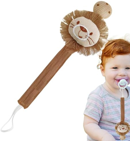 Uhngw Porte-pince à tétine, corde à clips pour tétine, Clip de support d'anneau de dentition pour tout-petit, Attaches-sucettes indispensables pour le voyage des tout-petits, pour anneaux de