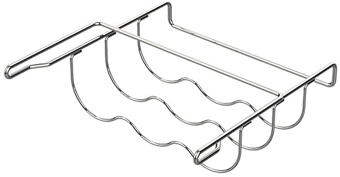 ALANO Wine Rack - Fridge Bottle Rack Holds 3 Bottles of Your Favorite Wine or Drink, Universal 304 Stainless Steel Bottle Holder, Fits Most Refrigerators