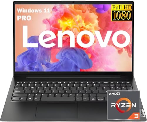 Lenovo 2026 V15 Laptop for Student & Business with Microsoft Office, AMD Ryzen 3 7320U (Beat i7-1065G7), 15.6'' FHD, Long Battery, 16GB RAM, 2TB SSD, Ethernet Port RJ-45, Windows 11 Pro, No Mouse