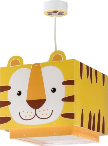 Dalber Lámpara Techo Colgante Infantil Little Tiger Tigre 64562M E27