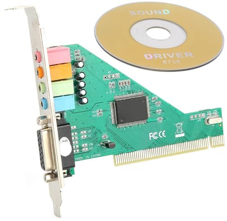 Orivin PCI Ljudkort 4,1 kanal CMI8738 Chip ljudkort för stationär dator Surround Sound Windows XP 7 8 uppgradering