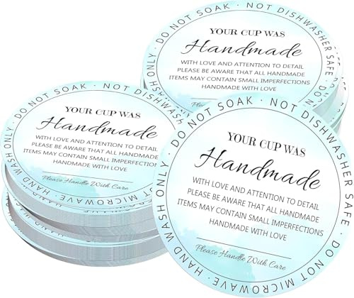200Pack Cup Care Instructions Cards Tumbler Care and Cleaning Cards 2.5 Inch-Business Mug Cup Care Insert Customer Directions Reminder Card