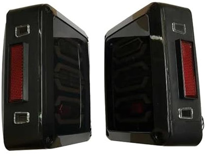 SXMA Luci posteriori a LED Freno Indicatori di direzione Luce di retromarcia Luci posteriori Luci di marcia diurna Versione Euro per Wrangler JK 2007-2017 (coppia)