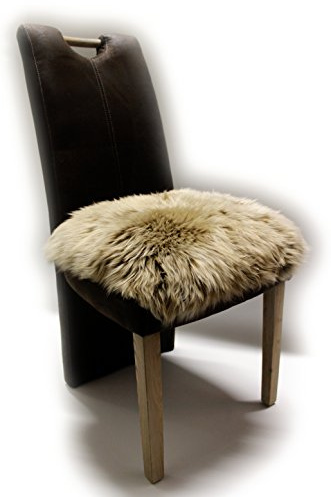 Cuscino particolarmente bello in vera pelliccia di agnello con le dimensioni di base di 40 x 40 cm – comodo cuscino con immagine di lana unica come cuscino per sedia, cuscino decorativo, cuscino per