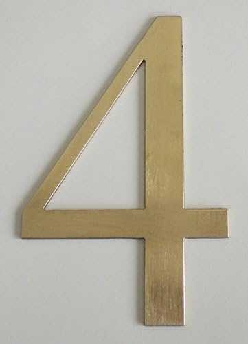 GUIZZO Creart - Numero Civico Esterno in Ottone Artigianale, Numeri Civici Esterni Ideali come Targa Personalizzata Made in Italy, Targhetta Personalizzata Porta Ingresso per Uso Esterno Altezza 15 cm