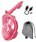 Snorkel Mask Full Face JRing 180° Panoramic View Safe Breathing System Diving Mask with Adjustable Strips and Action Camera Mount Anti-Fog Anti-Leak Snorkeling Mask Set for Adults and Kids