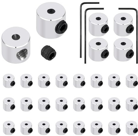 Pin Keeper Metall Pin Rücken Ersatz Verschlussstifte Pin Backs Locking mit Schraubenschlüssel für Anstecker Schmuck Brosche Namensschild 6 x 5 mm 30 Stück