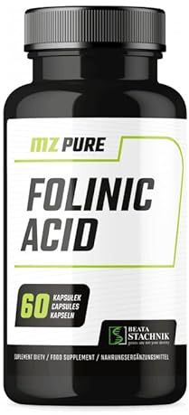 Folinsyra - 400 mcg vitamin B9 per kapsel - 60 veganska kapslar - kalciumsaltform - stödjer homocysteinmetabolism, immunfunktion och energi - ren, fyllnadsfri formel - av MZ