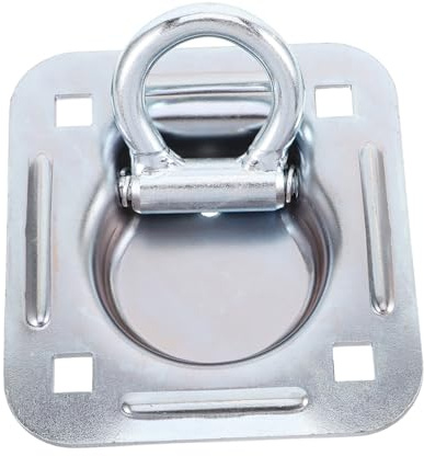 Healifty Gancio Di Ancoraggio Per Auto e Ancoraggi Anelli a d Per Rimorchio, Supporto Per Cassone Camion Meccanismo a Molla, Punti Di Ancoraggio Resistenti Per Trasporto Sicuro