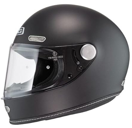 NZI Casco De Moto Integral Retro Revival Negro Mate Talla L