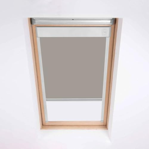 Persiana lucernario Classic Roof Blinds per finestre Velux, tenda oscurante, codice finestra S01, grigio chiaro