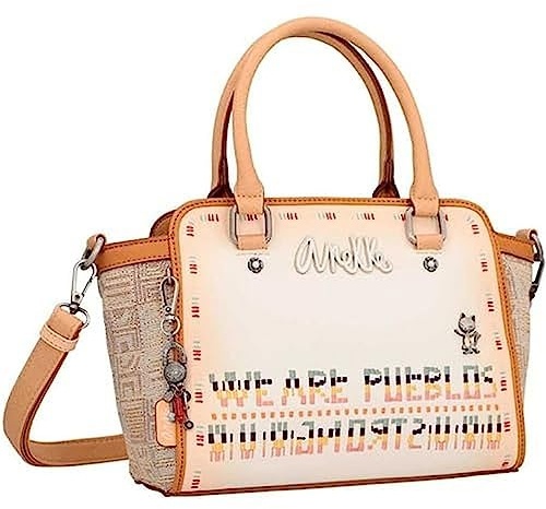 Anekke - Bolso Bowling para Mujer - Bolso de Hombro Polipiel con 2 Asas y Cierre de Cremallera - Colección Menire - Accesorios y Complementos Mujer - 35x20x12 cm