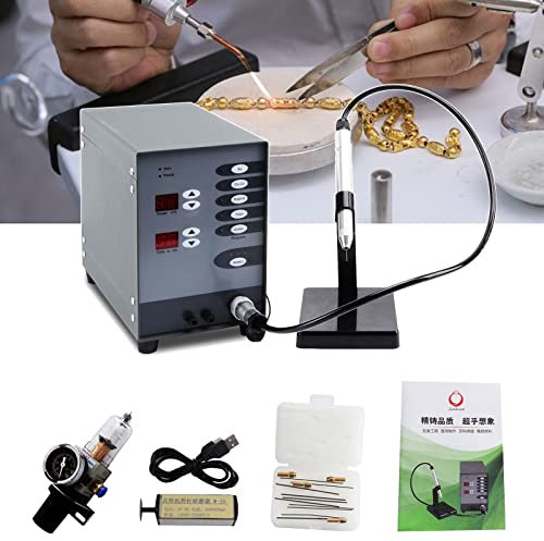 Automatisk CNC Spot Welding Machine, 100W Handheld La-ser Welding Machine, Permanent Jewelry Welder kits Weldable Gold, Aluminium, Titanium