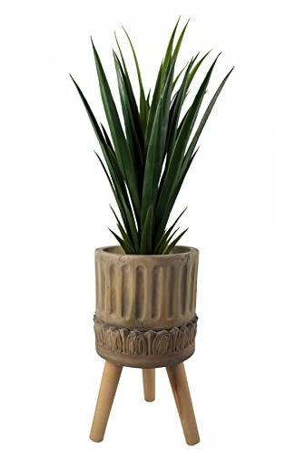 Leaf Extra Large Cachepot Planters, Wood, 40cm Zandi Roman