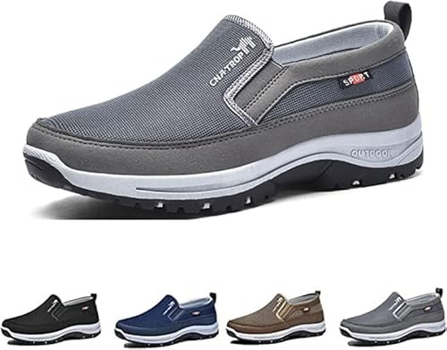 CNA Trop Chaussures pour hommes, CNA Trop pour hommes, chaussures Asupwell, CNA Trop Hommes Chaussures orthopédiques de randonnée en plein air (couleur : gris, taille : 7 UK)