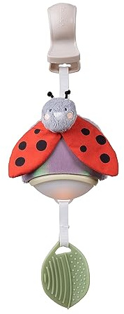 Taf Toys Music & Light Ladybug Take Along Toy. Portable Baby Musical Hanging Toy. Newborn Sound Soother. Compact Travel Mobile. Easily Attaches to Pram. Suitable for Baby Boys & Girls from 0 Months