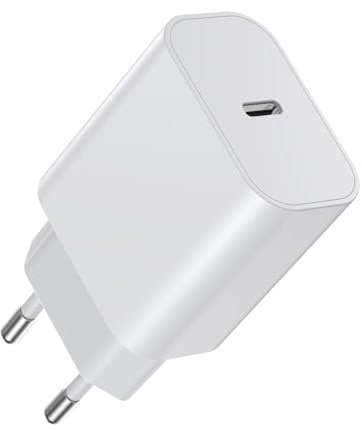 BHHB 20W Cargador USB C, Enchufe Adaptador de Poder Desarrollado para A-pple, Cargador Tipo C Carga Rapida con i-Phone 17/16/15/14/13 Plus Pro MAX, Air-Pods i-Pad, Samsung Galaxy S25/24/23(1 Pack)