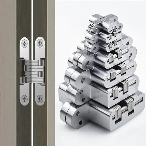 Cerniera a scomparsa da 180 gradi pieghevole pesante cerniere for porte integrate invisibile croce nascosta gemel in acciaio inossidabile 1 pz(No. 2 Hinge)