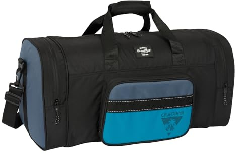 Safta BLACKFIT8 CALIFORNIA - Barnsportväska, ryggsäck, idealisk för barn i olika åldrar, bekväm och mångsidig, kvalitet och styrka, 55 x 27 x 26 cm, Svart/blå, M, Avslappnad