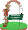 Premium Rosenbogen 240 x 140 x 37 cm – Perfekt für alle Rankpflanzen – Stabiler Metall Gartenbogen in Grün, leicht aufzubauen und eine stilvolle Gartendekoration –