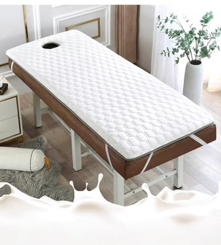 GAPECHNG Surmatelas En Latex Pour Table de Massage, Épaisseur 5 Cm, Mousse Haute Densité, Doux Au Toucher, Antidérapant, Pour Salon de Beauté/E/70 * 190Cm S