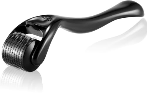 YAOYYG Derma-Roller, 0.5mm, fördert Haar- und Bartwachstum, 540 Titannadel, verwendet für männliche und weibliche Haut- und Haarpflege, Anti-Aging-Schönheitswerkzeuge, Gesichtspflege und Hautpflege