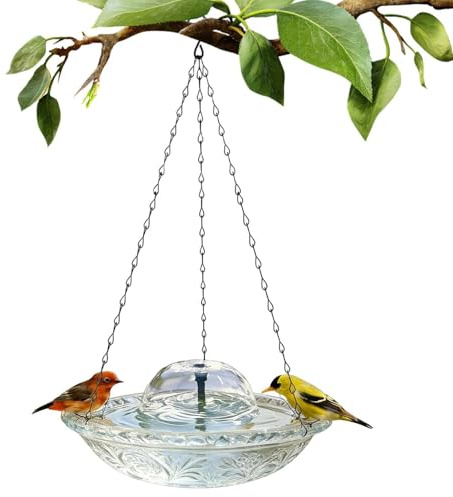 Fuente para Aves con Agua en Cascada Estético Con Cadena Metálica Y Cascada